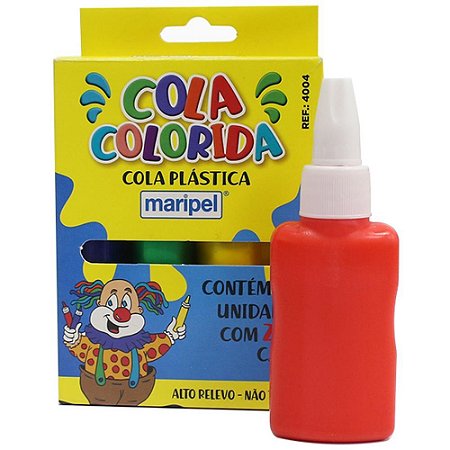 Cola Colorida 04 Cores Sortidas 25G Estojo