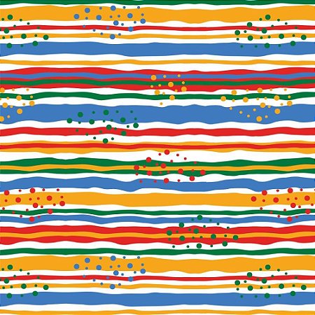 Papel Presente Bobina Couche 60CM. MOD.212 Listras Colorida BO-100MTS