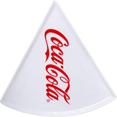 Prato Plastico COCA-COLA P/ Pizza Branco 22CM