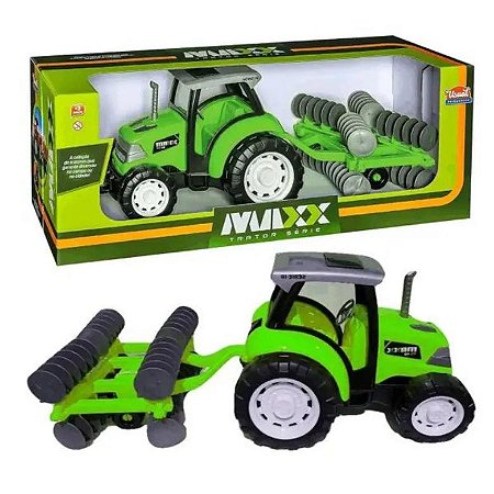 Trator Rural Arado MAXX Verde Usual 262 - Cardoso TOYS