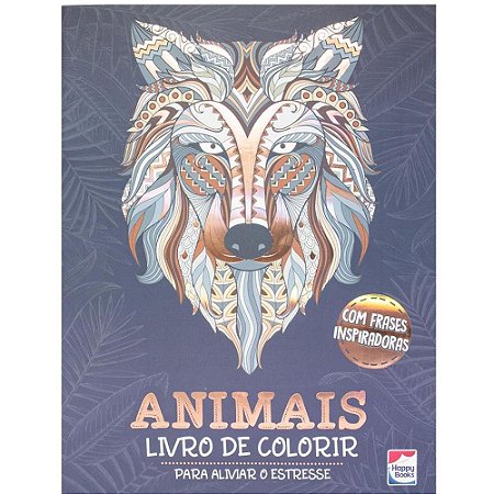 Livro de Colorir Colorir e Imaginar:animais 32P
