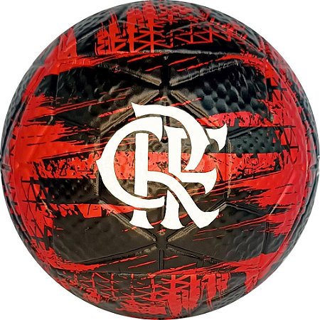 Bola de Futebol Flamengo PVC/PU N.5 VERM/PRETA
