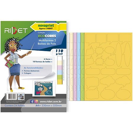 Bloco para Educacao Artistica Multiformas 2BALOE.A4 110G 24F Pacote