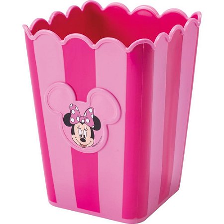 Balde para Pipoca Minnie Quadrado Rosa 1,5L