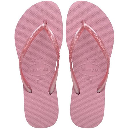 Chinelo Havaianas Feminino SLIM 37/8 Rosa Chiffon PAR