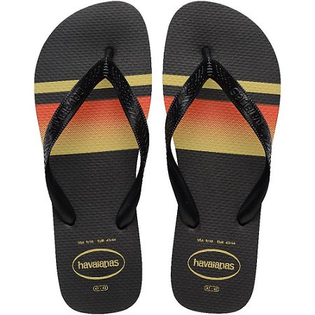 Chinelo Havaianas Masculino TOP Basic 37/8 Preto PAR