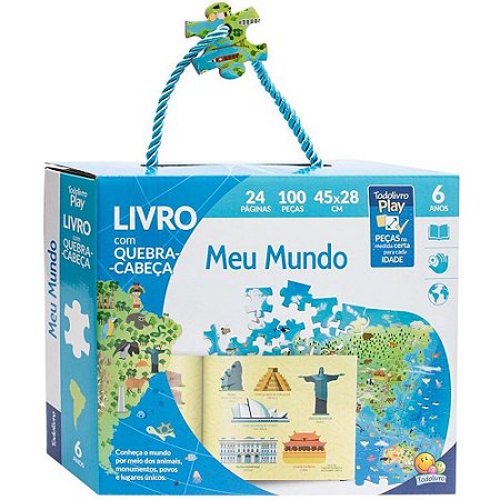Todolivro PLAY - Livro com QUEBRA-CABEÇA - Meu Mundo