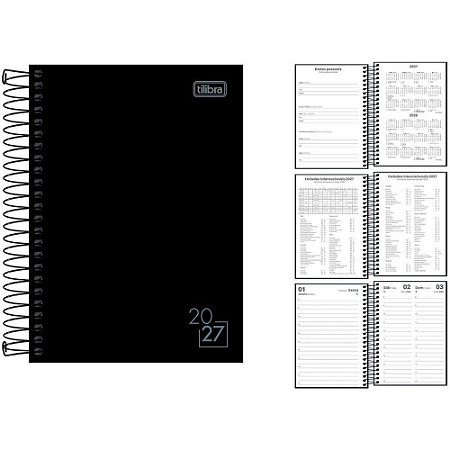 Agenda 2026 Spice Preta CD ESP 160F129X187 PCT.C/04