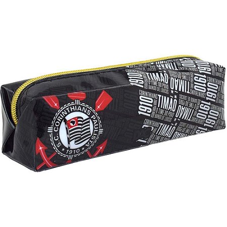 Estojo Simples Corinthians PVC M Cristal (DAC)