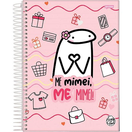 Caderno 01X1 Capa Dura FLORK ME Mimei 80FLS PCT.C/04