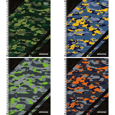 Caderno 01X1 Capa Dura STRONG 80 Folhas PCT.C/04