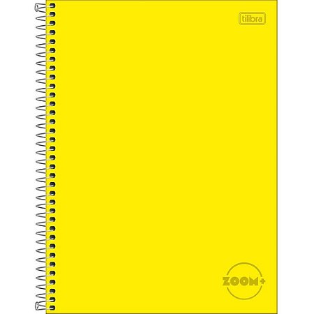 Caderno 01X1 Capa Dura Zoom+ 96 Folhas Amarelo PCT.C/04