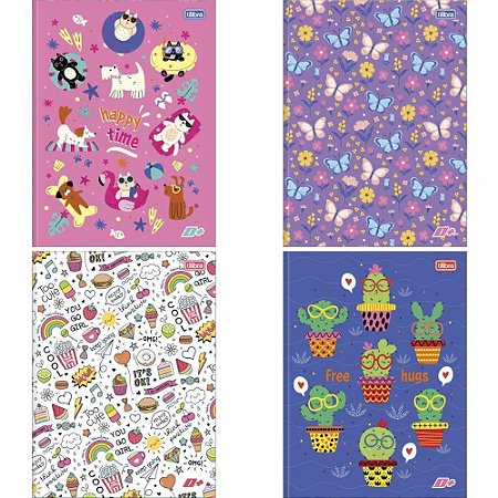 Caderno Brochurao Capa Dura D+ 48FLS Feminino PCT.C/10