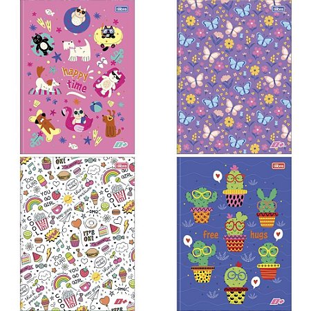 Caderno Brochurao Capa Dura D+ 96FLS Feminino PCT.C/05