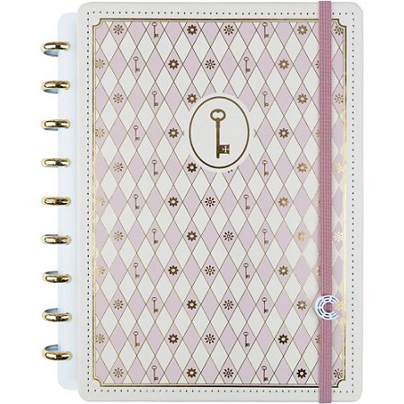 Caderno Inteligente Medio ISA Akkari Rose KEY 80FLS