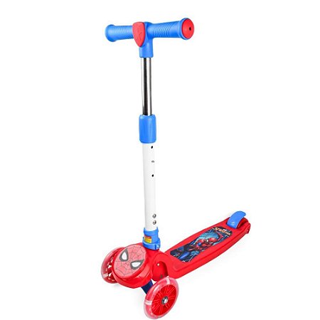 Patinete Spider MAN 3 Rodas 3D C/LED - BBR