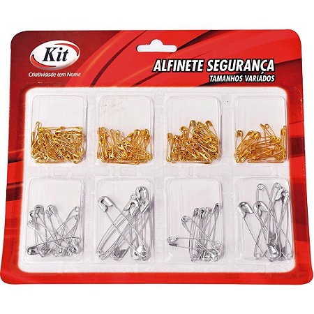 Alfinete Seguranca Tamanhos Variados Cartela