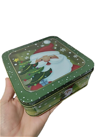 Lata Quadrada Decora Natal  - Zein