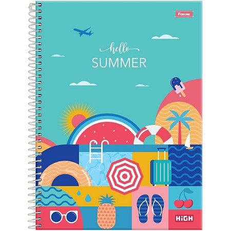 Caderno 20X1 Capa Dura HIGH Feminino 320F PCT.C/02