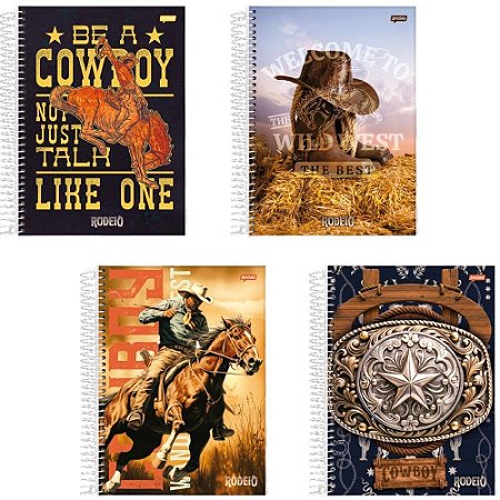 Caderno 10X1 Capa Dura Rodeio 160FLS. PCT.C/04