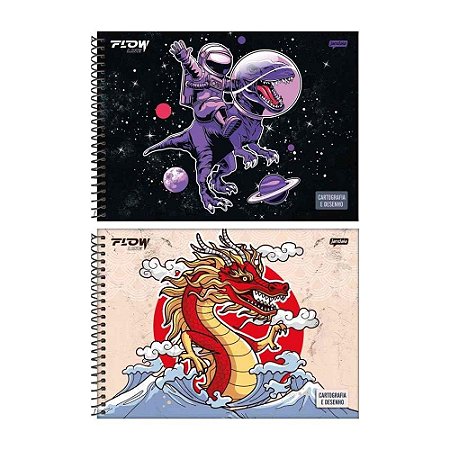 Caderno Desenho UNIV Capa Dura FLOW 80FLS. PCT.C/04