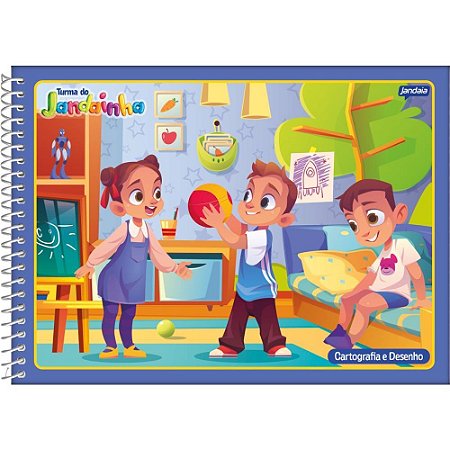Caderno Desenho UNIV Capa Dura Jandainha Masculino 80FLS. PCT./04