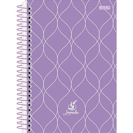 Caderneta Espiral Capa Dura Lavender 80F