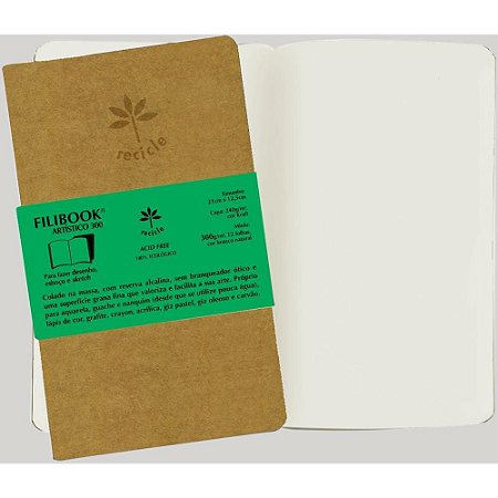 Caderneta Artistico 12F 21X12,5 KR/BR