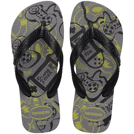 Chinelo Havaianas Infantil KIDS Athletic 33/4 Cinza ACO PAR