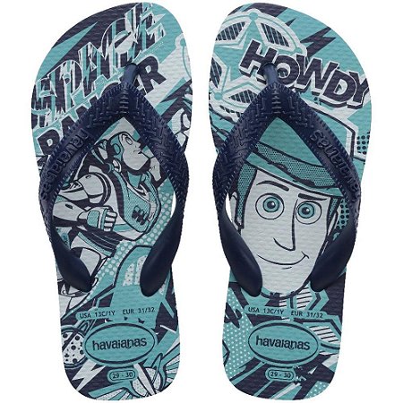 Chinelo Havaianas Infantil KIDS Disney 29/0 Azul PAR