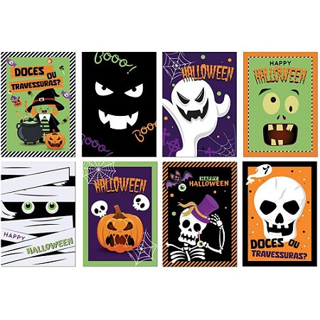 Artigo para Festa Halloween Cartaz DEC.25X35CM PCT.C/08