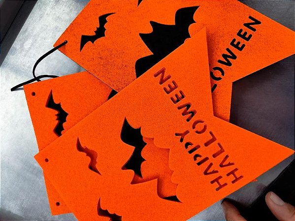 Varal Bandeira Halloween 3METROS