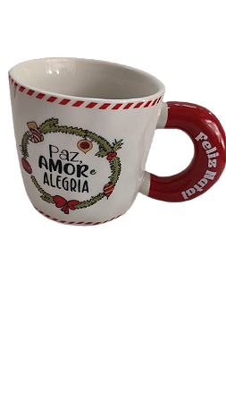 Caneca Natalina Porcelana 300ML - WINCY