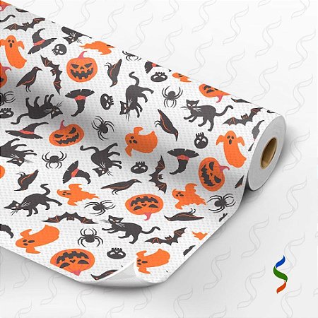 TNT Estampado 1,40M 40G Halloween Desenhos RL-25MTS