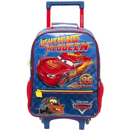Mochila Infantil com Rodinha Carros X