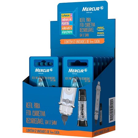 Corretivo em Fita Mercur Refil 6M