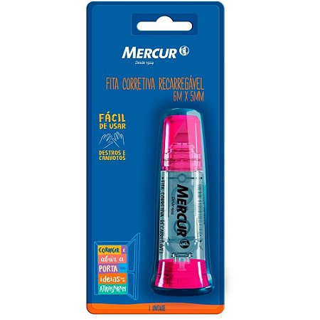 Corretivo em Fita Mercur Recarregavel 6M RS BLIS