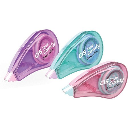 Corretivo em Fita CIS Tape CANDY 5MMX6M 3 Cores