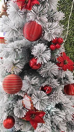 Arvore Natalina Cactus Whistler  Floco de Neve 150CM