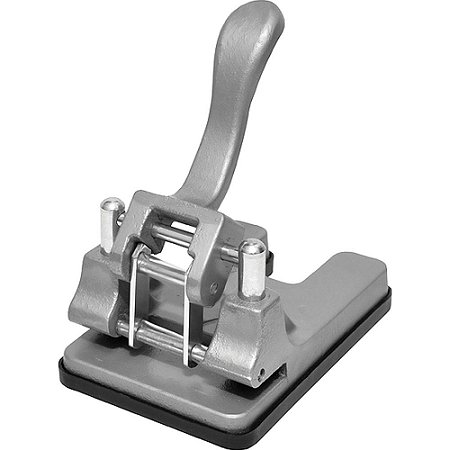 Perfurador de Papel Ferro Fundido P/ 60 FLS. Cinza