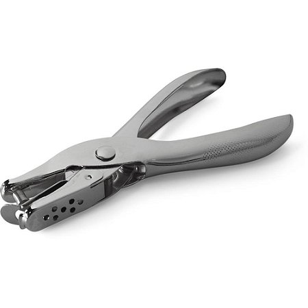 Perfurador de Papel 1 Furo Metal 6MM P/8FLS.