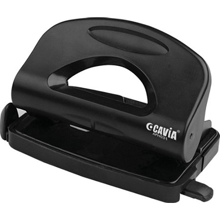 Perfurador de Papel Grande 2 Furos P/20FLS. Preto