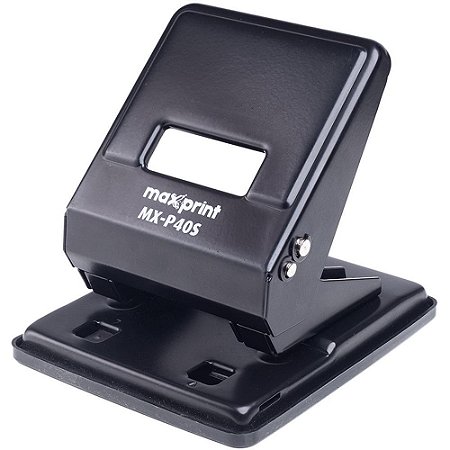 Perfurador de Papel MX-P40S 2 Furos P/40FLS Preto