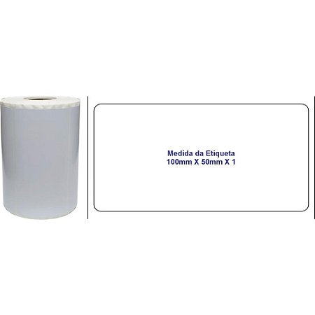 Etiqueta Adesiva Termica 100X50MMX30M C/560ETIQ Rolo
