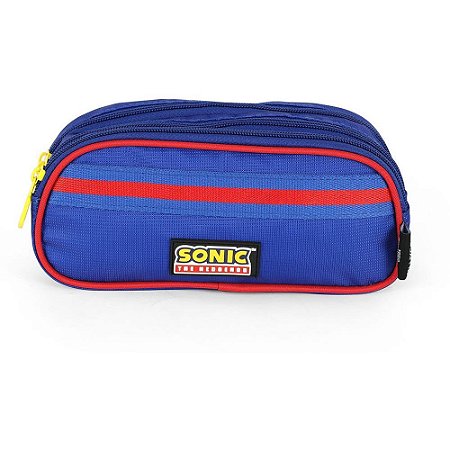 Estojo Triplo Sonic Azul