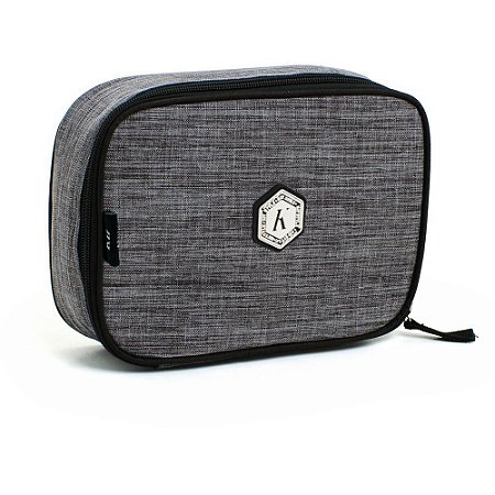 Estojo BOX JUVENILC/COMPARTIMENTO Cinza