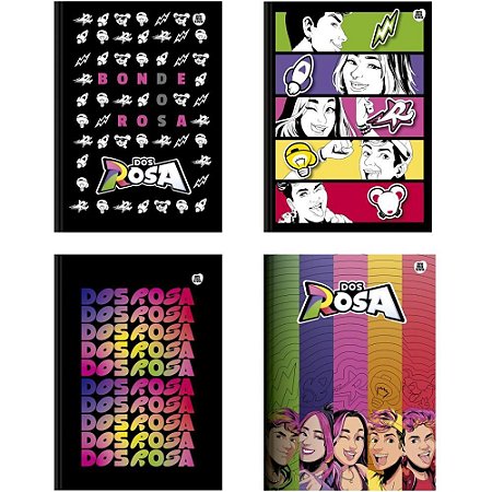 Caderno Brochurao Capa Dura dos Rosa 80F PCT.C/05