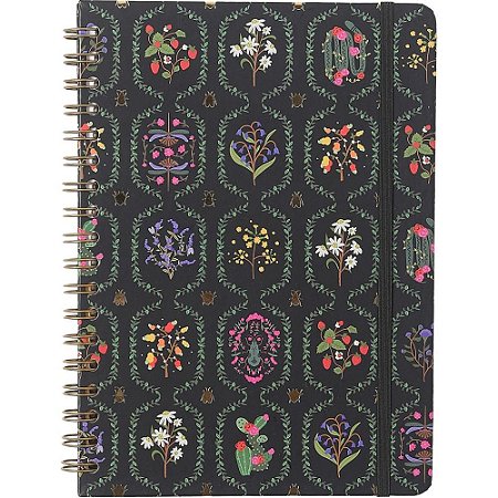 Caderno 01X1 Cp.dura Colegial Jardim Preto 80F