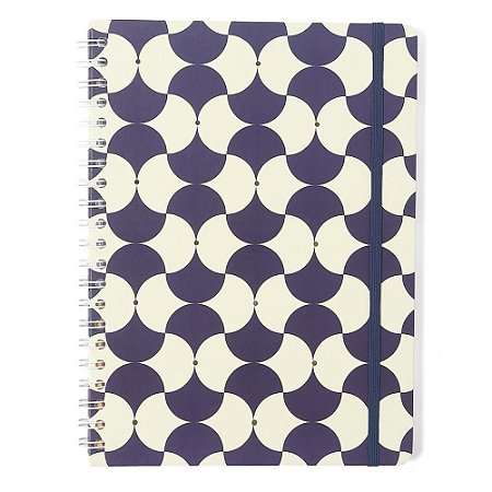 Caderno 01X1 Cp.dura Colegial Bossa Nova Boemia Azul 80F (7899866830141)