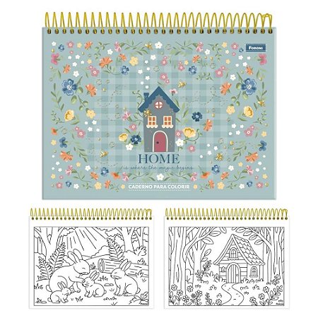 Caderno Desenho UNIV Capa Dura MILLY para Colorir 24FLS PCT.C/04